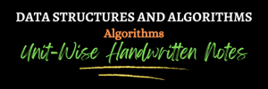 Data Structure and Algorithm Complete Note (Handwritten) - Sajan K.C.